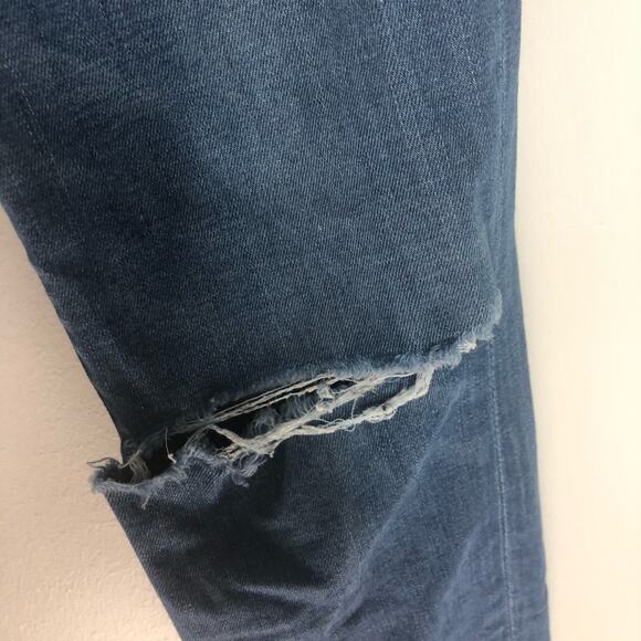 J. Crew Toothpick Skinny Distressed Raw Hem Jeans - Picture 5 of 10